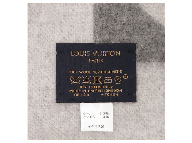 Louis Vuitton Echarpe Cardiff Gray Scarf Marrom - vista 6