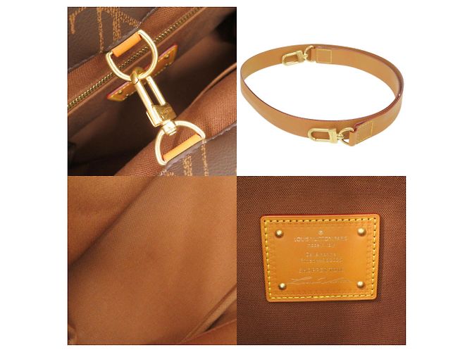 Saco Tote Louis Vuitton em couro Monogram castanho Marrom - vista 9