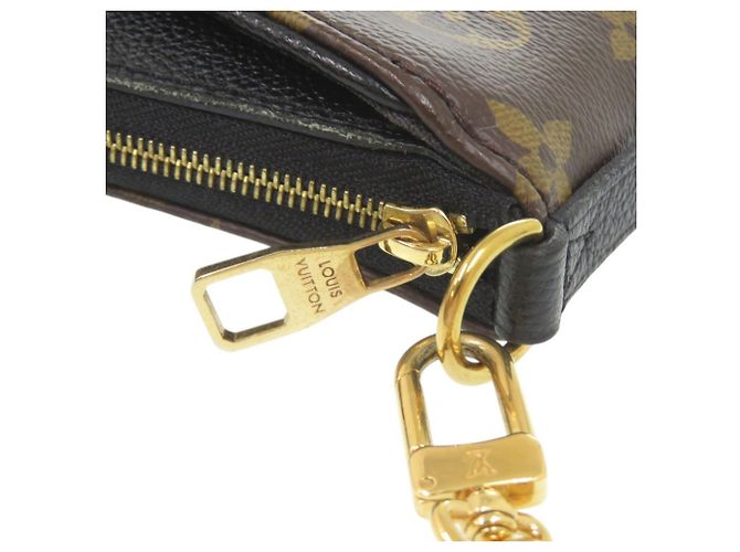 Louis Vuitton Pallas Clutch Shoulder Bag Brown - view 8