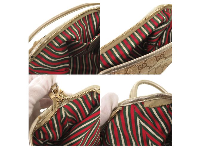 Gucci Abbey GG Canvas Schultertasche Beige Golden - Ansicht 8