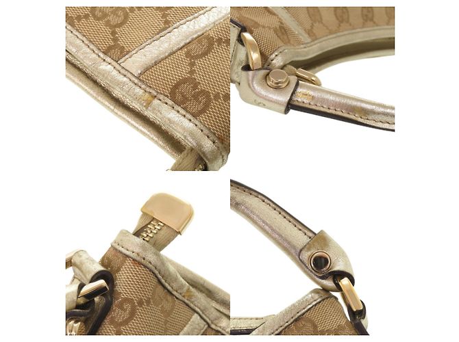 Gucci Abbey GG Canvas Schultertasche Beige Golden - Ansicht 9