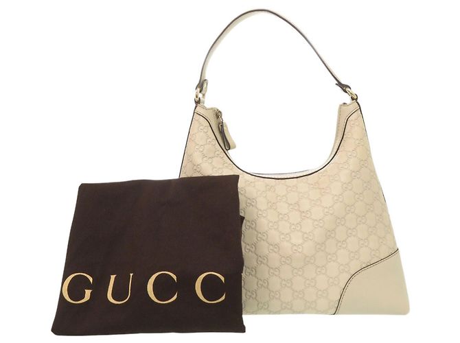 Borsa a spalla singola Gucci in pelle avorio Crudo - vista 2