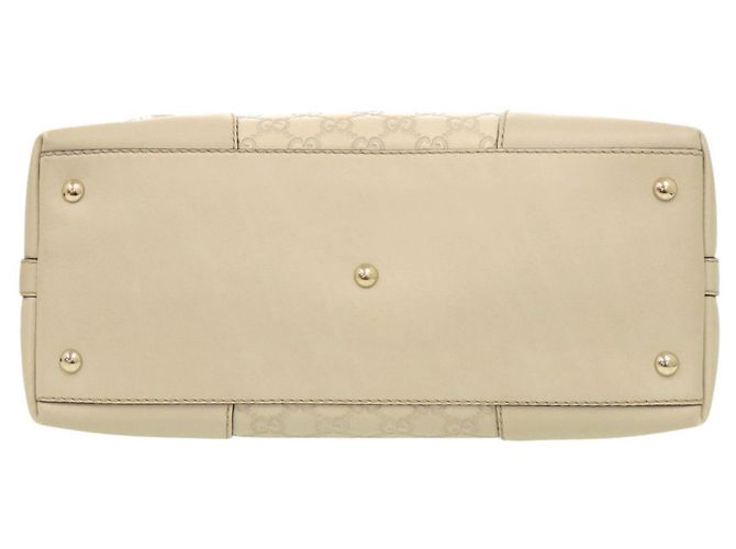 Borsa a spalla singola Gucci in pelle avorio Crudo - vista 4