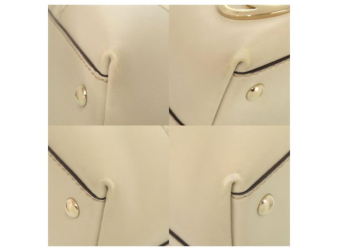 Borsa a spalla singola Gucci in pelle avorio Crudo - vista 5