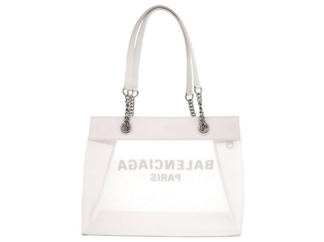 Everyday Balenciaga Duty Free Medium White Tote Bag Weiß - Ansicht 2