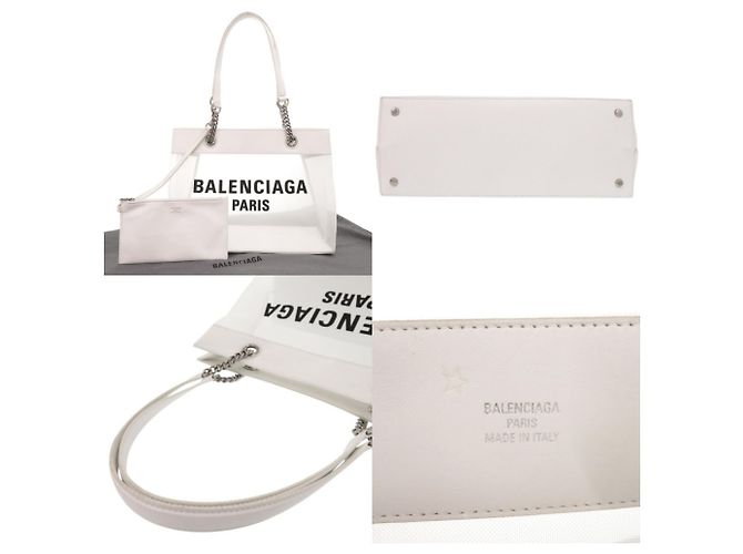 Everyday Balenciaga Duty Free Medium White Tote Bag Weiß - Ansicht 5