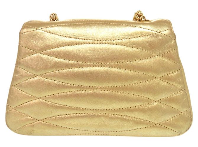 Chanel Coco Mark Lammleder Kettentasche mit goldfarbenen Hardware Golden - Ansicht 2