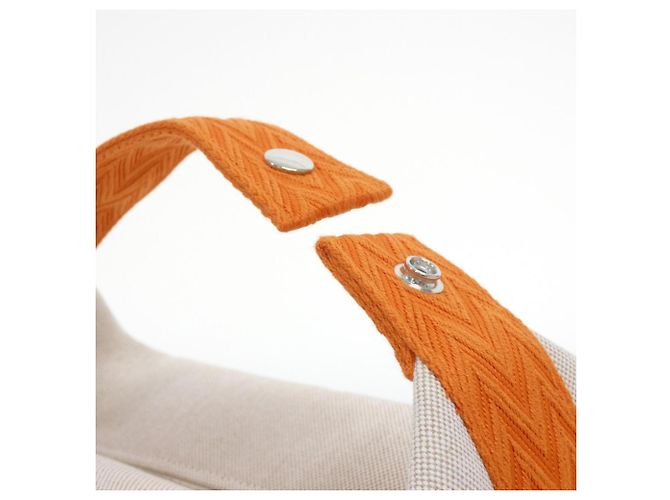 Hermès Hermes Bride à Black GM Handbag Pouch Beige Orange - view 6