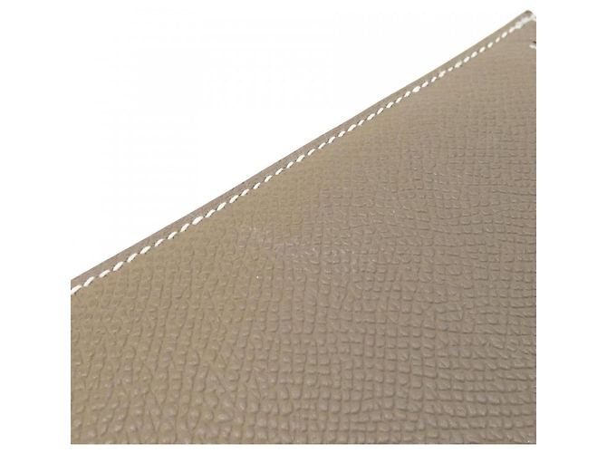 Hermès Hermes Bearn Compact Bill Wallet Taupe - view 8