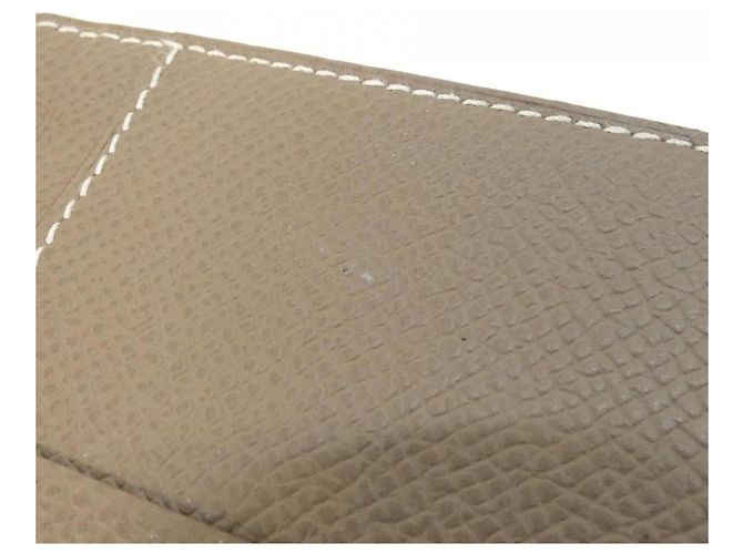 Hermès Hermes Bearn Compact Bill Wallet Taupe - view 9