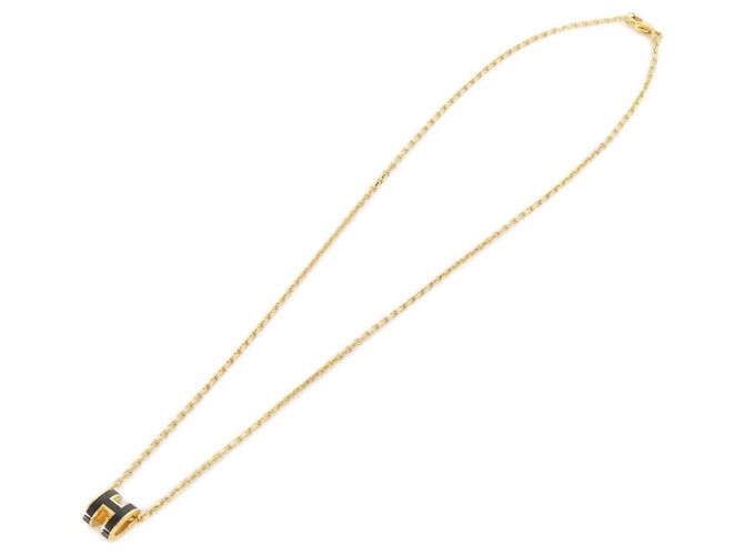 Hermès Collana Hermes Pop H MINI Nero D'oro - vista 2
