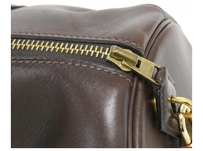 Hermès Bolso Hermes Polochon 1925 Castaño - vista 6