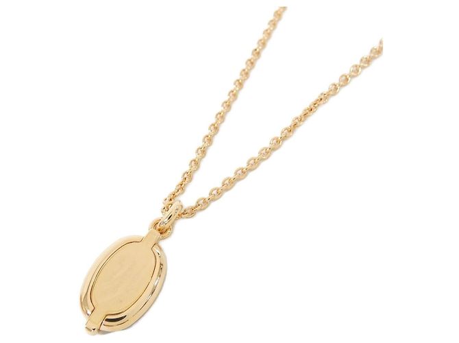 Hermès Colar Hermes Mini Maillon PM 100053FO Preto Dourado - vista 3