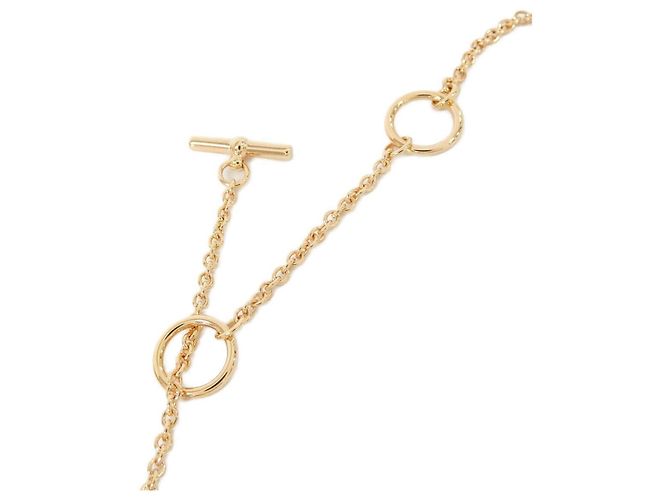Hermès Colar Hermes Mini Maillon PM 100053FO Preto Dourado - vista 4