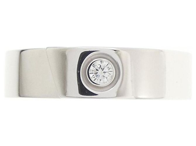 Anillo alianza Cartier en oro blanco 18K - vista 2