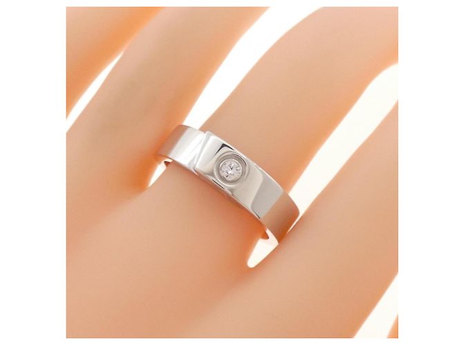 Anillo alianza Cartier en oro blanco 18K - vista 5
