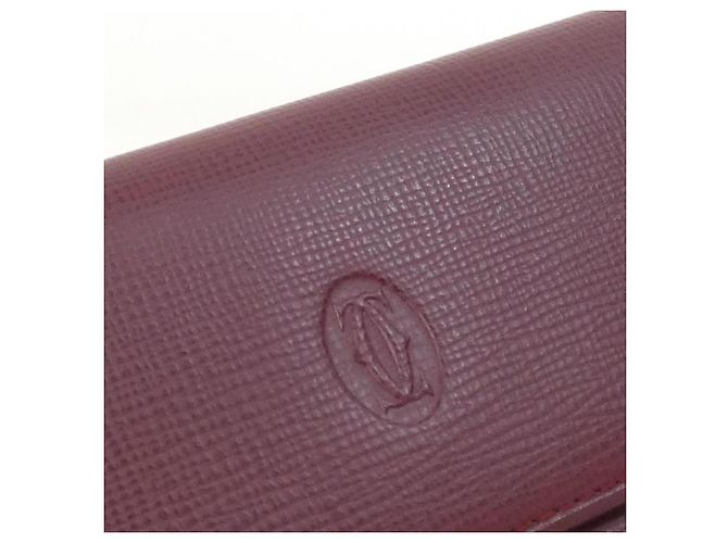 Portafoglio Tri-Fold Cartier in vitello rosso - vista 4