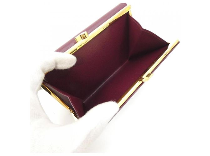 Portafoglio Tri-Fold Cartier in vitello rosso - vista 8