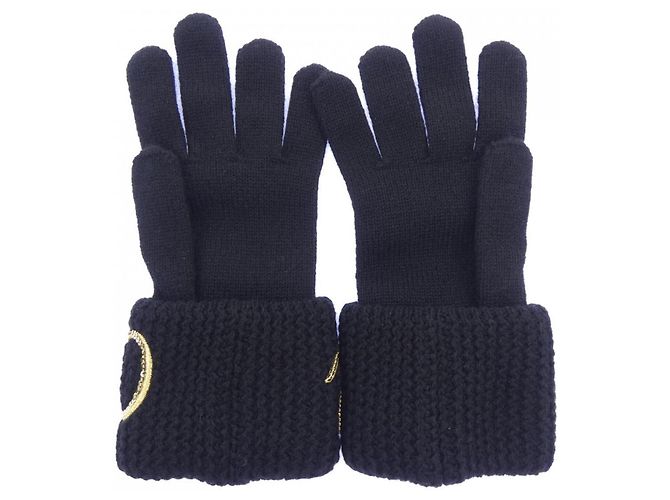 Guantes cálidos de cachemira negra Chanel Negro - vista 2