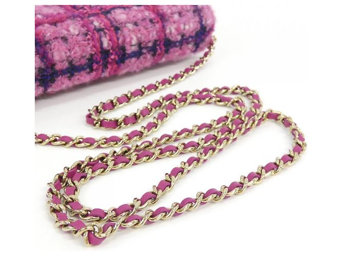 Cartera con cadena Chanel AP0250 Negro Rosa Azul marino - vista 6