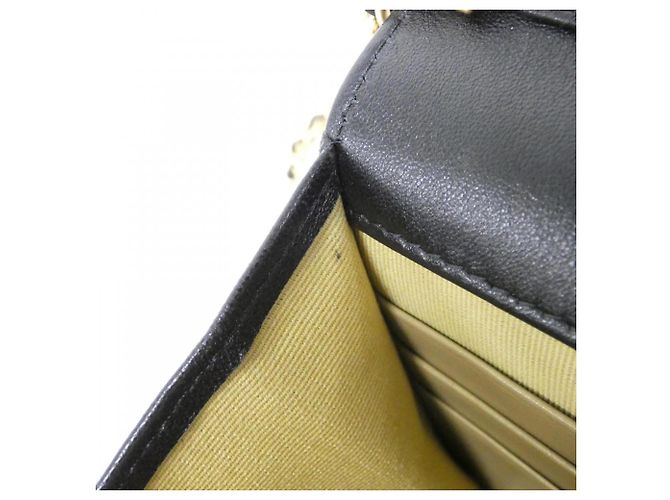 Portafoglio con catena Chanel in lambskin nero AP3938 - vista 9