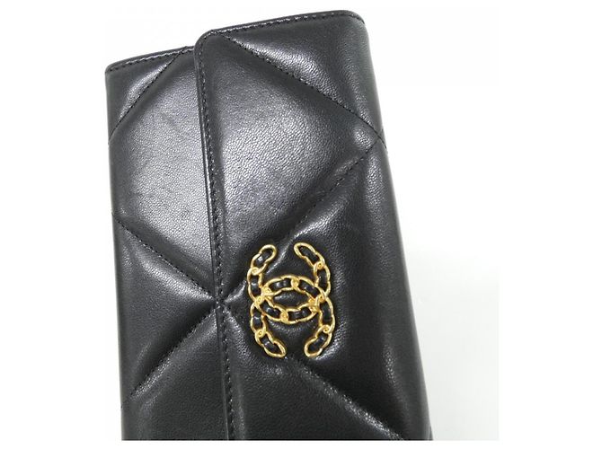 Portafoglio lungo Chanel 19 Line AP0955 Nero - vista 8