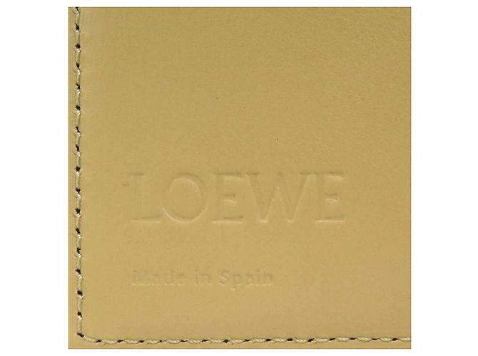 Loewe Tri-fold Wallet Beige Yellow - view 14