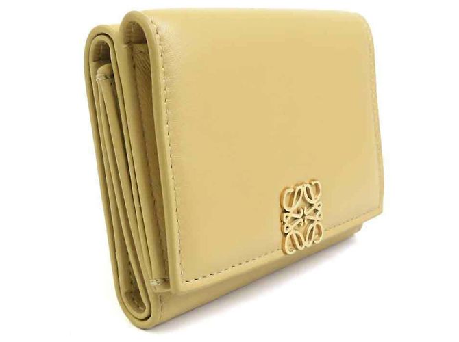 Loewe Tri-fold Wallet Beige Yellow - view 2
