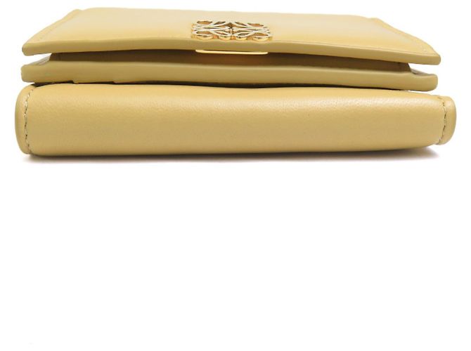 Loewe Tri-fold Wallet Beige Yellow - view 4