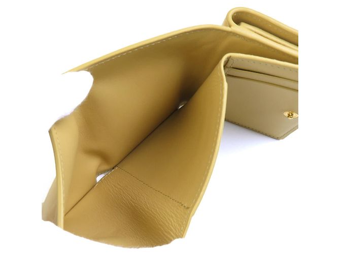 Loewe Tri-fold Wallet Beige Yellow - view 6
