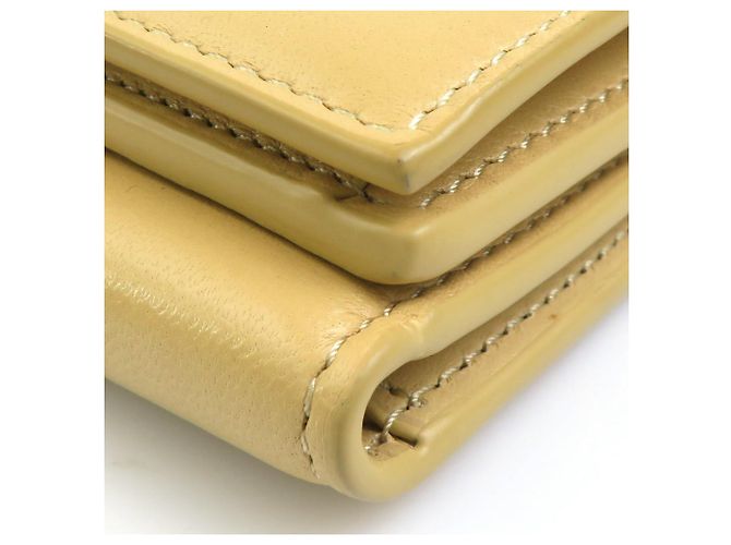 Loewe Tri-fold Wallet Beige Yellow - view 8