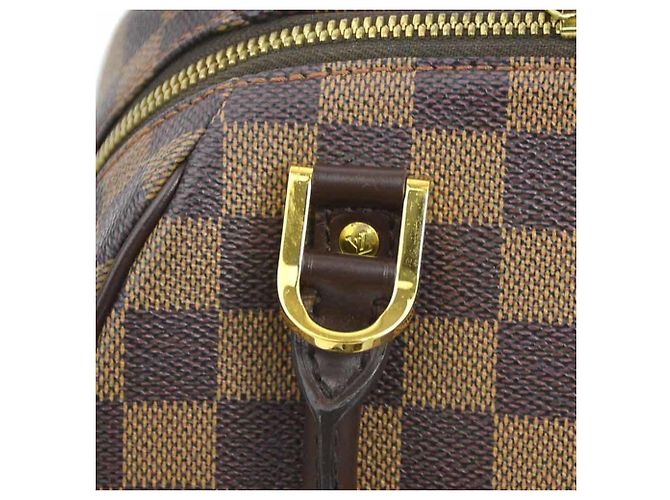 Bolsa de mão Louis Vuitton Damier Rivera Mini Marrom Damier ebene - vista 10