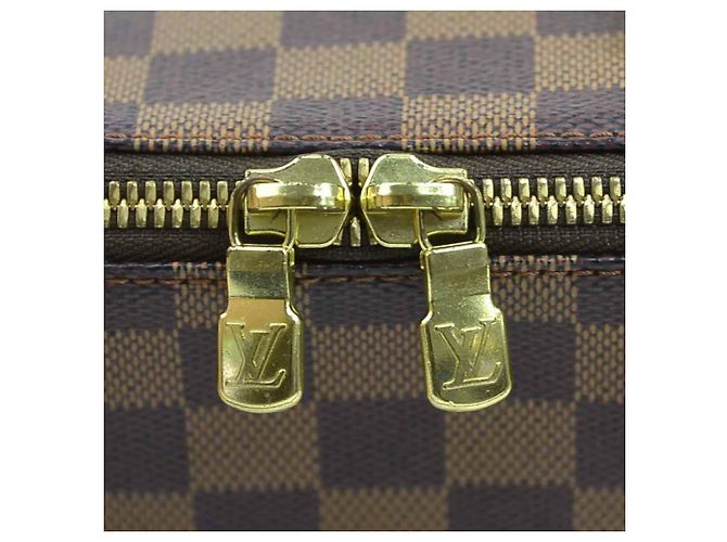 Bolsa de mão Louis Vuitton Damier Rivera Mini Marrom Damier ebene - vista 11