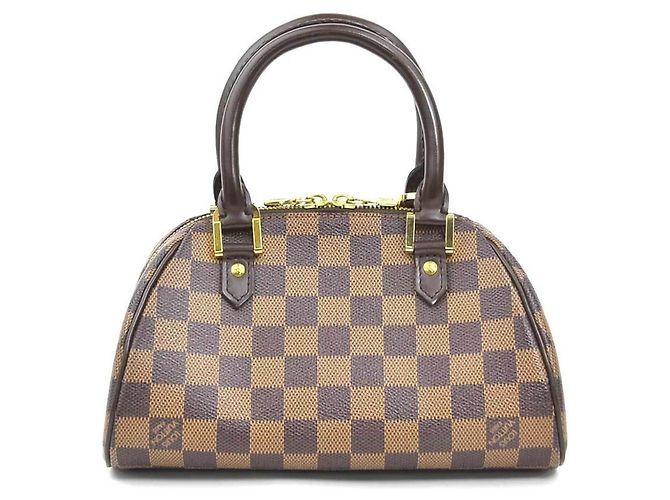 Bolsa de mão Louis Vuitton Damier Rivera Mini Marrom Damier ebene - vista 3