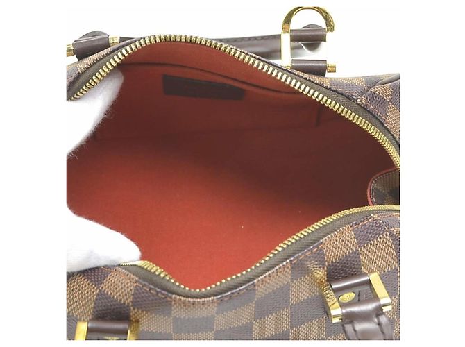 Bolsa de mão Louis Vuitton Damier Rivera Mini Marrom Damier ebene - vista 5
