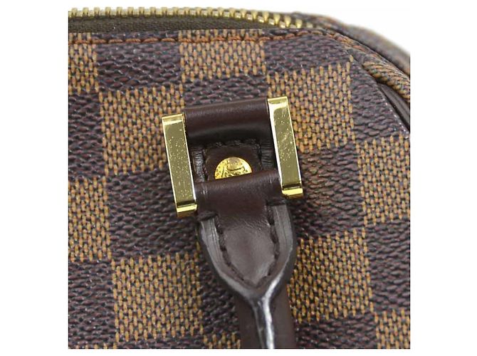 Bolsa de mão Louis Vuitton Damier Rivera Mini Marrom Damier ebene - vista 9
