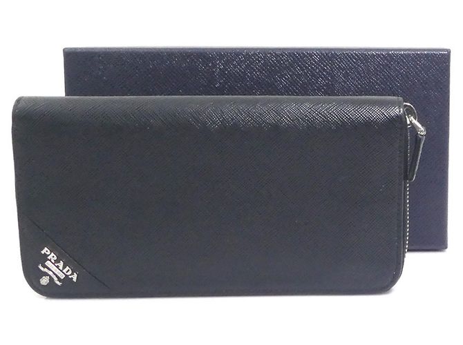 Cartera larga Prada de piel negra Negro - vista 12