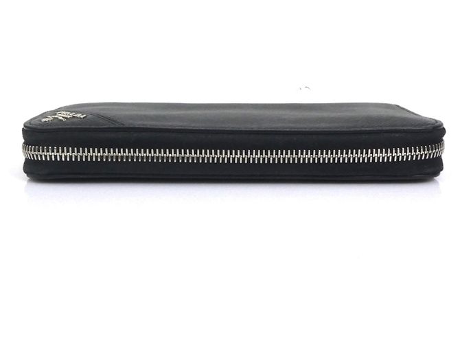 Cartera larga Prada de piel negra Negro - vista 4