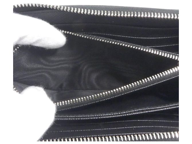 Cartera larga Prada de piel negra Negro - vista 8