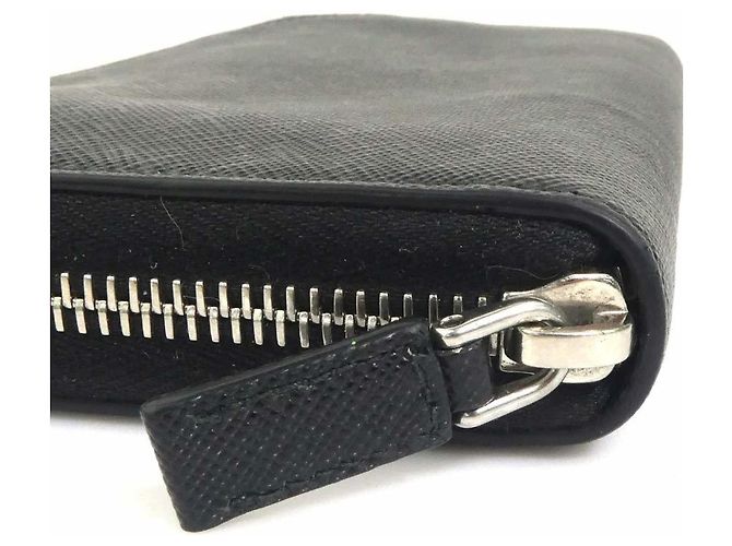 Cartera larga Prada de piel negra Negro - vista 9