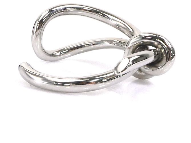 Bracciale Rigido in Metallo Argentato Balenciaga Argento - vista 2