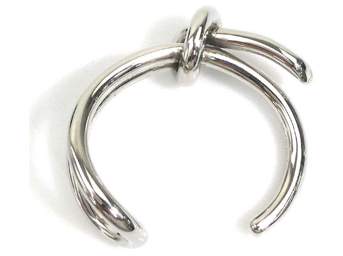 Bracciale Rigido in Metallo Argentato Balenciaga Argento - vista 5