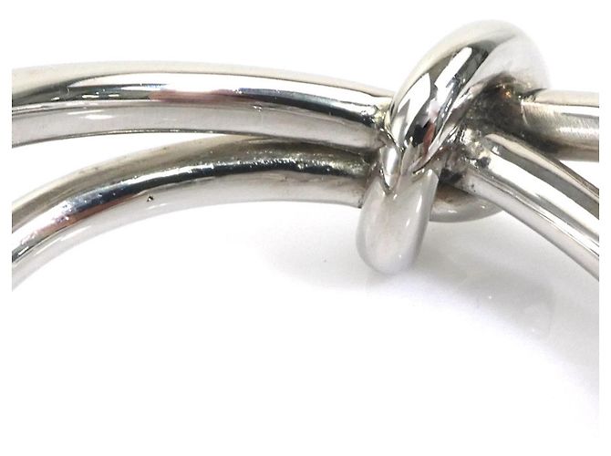 Bracciale Rigido in Metallo Argentato Balenciaga Argento - vista 6