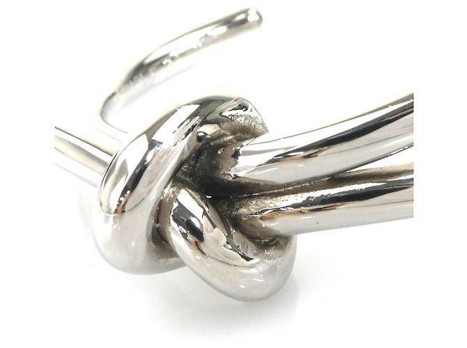 Bracciale Rigido in Metallo Argentato Balenciaga Argento - vista 7