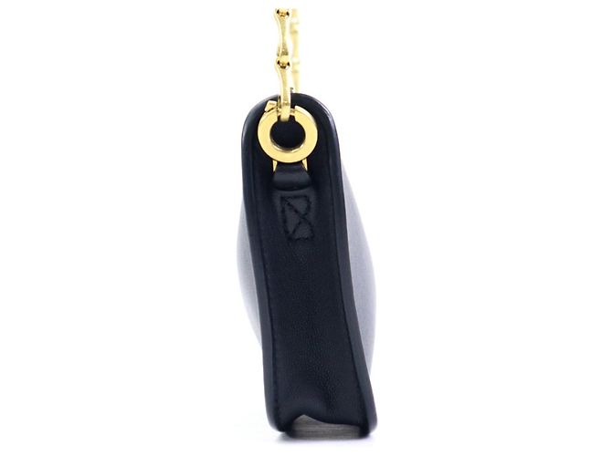 Borsa a tracolla Burberry in pelle nera - vista 2