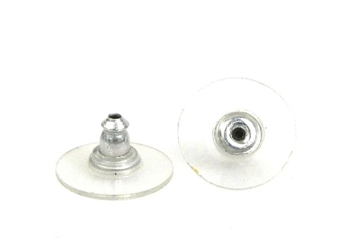 Chanel Ladybug Stecker-Ohrringe in Rot und Gunmetal Metallisch - Ansicht 6