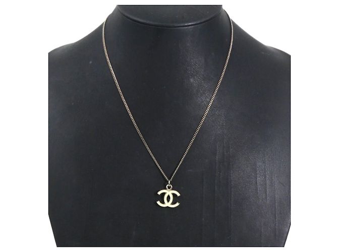 Chanel Coco Mark Halskette Silber Aus weiß - Ansicht 10