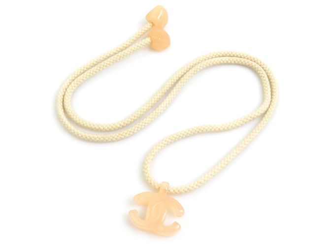Collana Chanel Coco Mark Rosa Beige - vista 2