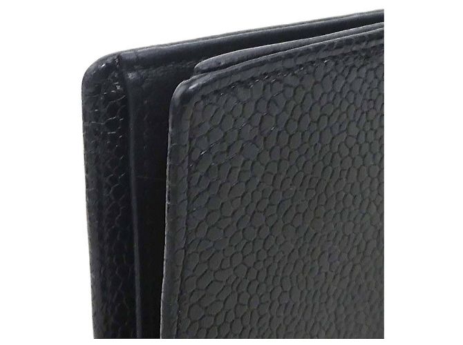 Chanel Black Bi-fold Long Wallet - view 5