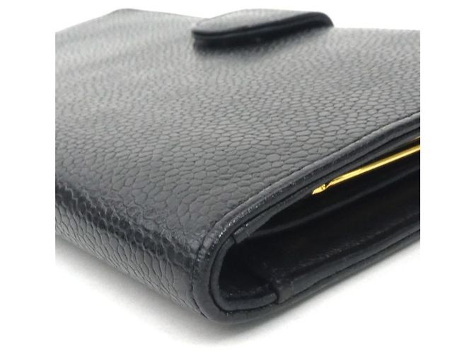 Chanel Black Bi-fold Long Wallet - view 6